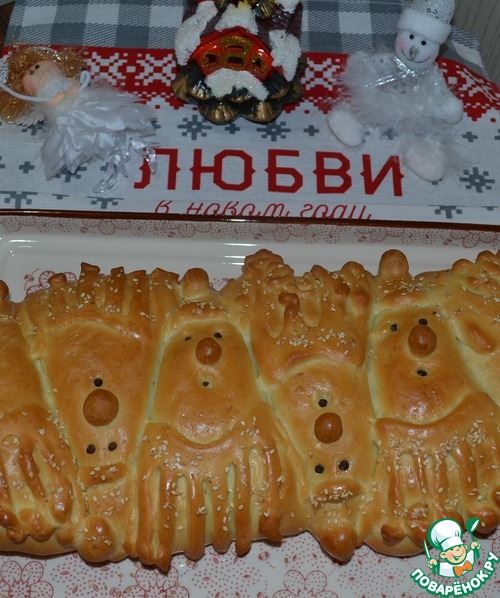 Пирог "Дедушки Морозы"